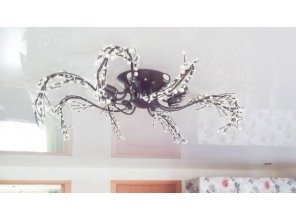 Глянцевый натяжной потолок в квартиру 32,1 м2