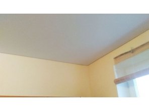 Бесшовный сатиновый натяжной потолок в прихожей 3,6 м2