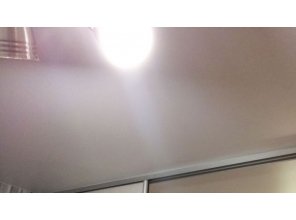 Бесшовный матовый натяжной потолок на кухню 10 м2