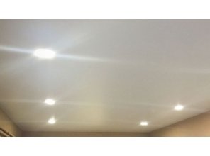 Матовый натяжной потолок в офис 12,4 м2