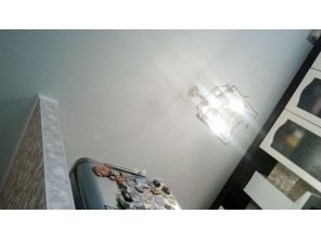 Бесшовный матовый натяжной потолок на кухню 18,7 м2