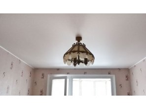 Бесшовный матовый натяжной потолок для зала 13,2 м2