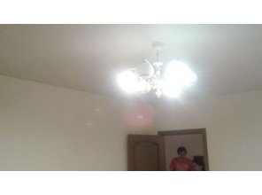 Бесшовный матовый натяжной потолок для зала 19,7 м2