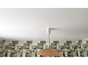 Монтаж потолка на кухне 9 м2 с использованием пленки VIPCEILING серии MONLANGE M9001 (3.25)