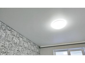 Монтаж потолка в спальне 10 м2 с использованием пленки VIPCEILING серии MONLANGE M9001 (2.60)