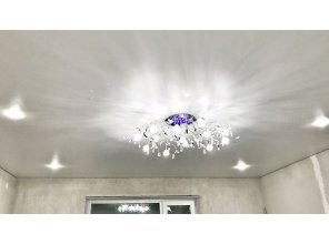 Монтаж потолка для зала 20 м2 с использованием пленки VIPCEILING серии MONLANGE S9020 (4.00)