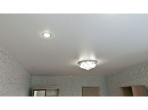 Монтаж потолка для зала 19 м2 с использованием пленки VIPCEILING серии MONLANGE S9020 (3.50)