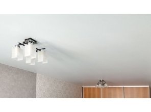 Монтаж потолка для зала 19 м2 с использованием пленки VIPCEILING серии MONLANGE M9001 (3.25)