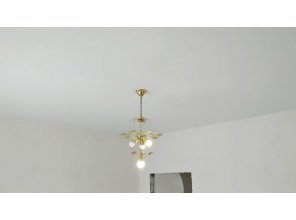 Монтаж потолка в спальне 13 м2 с использованием пленки VIPCEILING серии MONLANGE M9001 (3.50)