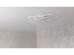 Монтаж потолка для зала 15 м2 с использованием пленки VIPCEILING серии MONLANGE L9001 (4.00)