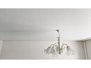 Монтаж потолка в спальне 11 м2 с использованием пленки VIPCEILING серии MONLANGE M9001 (3.50)