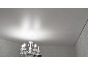 Монтаж потолка в гостиной 17 м2 с использованием пленки VIPCEILING серии MONLANGE S9020 (3.25)