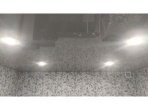 Монтаж потолка в гостиной 13 м2 с использованием пленки VIPCEILING серии MONLANGE L9190 (3.50)