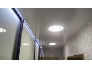 Монтаж потолка в коридоре 5 м2 с использованием пленки VIPCEILING серии MONLANGE L9001 (1.40)