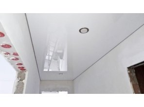 Монтаж потолка в коридоре 6 м2 с использованием пленки VIPCEILING серии MONLANGE L9001 (2.15)