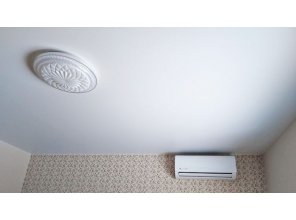 Монтаж потолка в спальне 12 м2 с использованием пленки VIPCEILING серии MONLANGE S9020 (3.50)