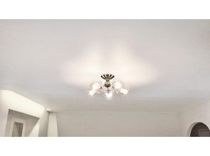 Монтаж потолка для зала 18 м2 с использованием пленки VIPCEILING серии MONLANGE M9001 (3.50)