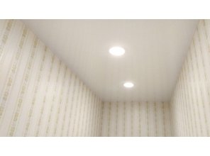Монтаж потолка в прихожей 5 м2 с использованием пленки VIPCEILING серии MONLANGE L9001 (2.15)