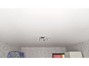 Монтаж потолка в гостиной 17 м2 с использованием пленки VIPCEILING серии MONLANGE M9001 (3.25)