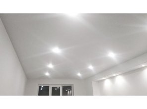 Монтаж потолка в детской 17 м2 с использованием пленки VIPCEILING серии MONLANGE M9001 (3.25)