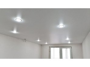 Монтаж потолка в офисе 18 м2 с использованием пленки VIPCEILING серии MONLANGE M9001 (3.25)