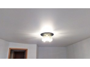 Монтаж потолка для зала 26 м2 с использованием пленки VIPCEILING серии MONLANGE M9001 (4.00)