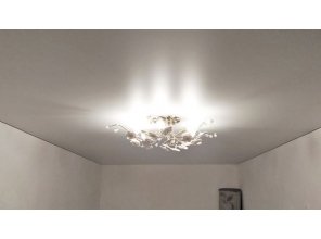 Монтаж потолка в спальне 13 м2 с использованием пленки VIPCEILING серии MONLANGE S9020 (2.60)