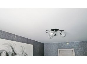 Монтаж потолка в спальне 10 м2 с использованием пленки VIPCEILING серии MONLANGE S9020 (2.60)