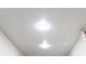 Монтаж потолка в прихожей 5 м2 с использованием пленки VIPCEILING серии MONLANGE M9001 (2.15)