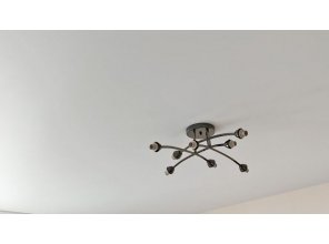 Монтаж потолка для зала 20 м2 с использованием пленки VIPCEILING серии MONLANGE M9001 (3.25)