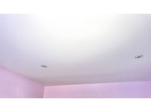 Монтаж потолка в спальне 10 м2 с использованием пленки VIPCEILING серии MONLANGE M9001 (3.25)