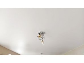 Монтаж потолка на кухне 14 м2 с использованием пленки VIPCEILING серии MONLANGE M9001 (2.60)