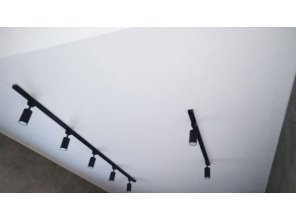 Монтаж потолка на кухне 7 м2 с использованием пленки VIPCEILING серии MONLANGE M9001 (2.60)