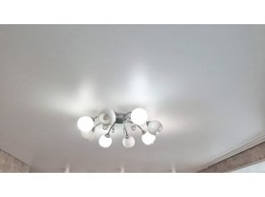 Монтаж потолка для зала 18 м2 с использованием пленки VIPCEILING серии MONLANGE S9020 (3.80)