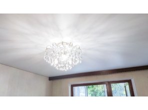 Монтаж потолка для зала 17 м2 с использованием пленки VIPCEILING серии MONLANGE M9001 (3.50)