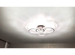 Монтаж потолка в спальне 14 м2 с использованием пленки VIPCEILING серии MONLANGE S9020 (3.50)