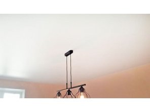 Монтаж потолка на кухне 12 м2 с использованием пленки VIPCEILING серии MONLANGE M9001 (3.25)