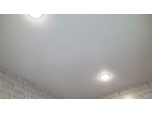 Монтаж потолка в ванной 3 м2 с использованием пленки VIPCEILING серии MONLANGE M9001 (2.15)