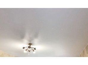 Монтаж потолка в гостиной 16 м2 с использованием пленки VIPCEILING серии MONLANGE M9001 (3.25)