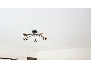 Монтаж потолка для зала 16 м2 с использованием пленки VIPCEILING серии MONLANGE M9001 (3.25)